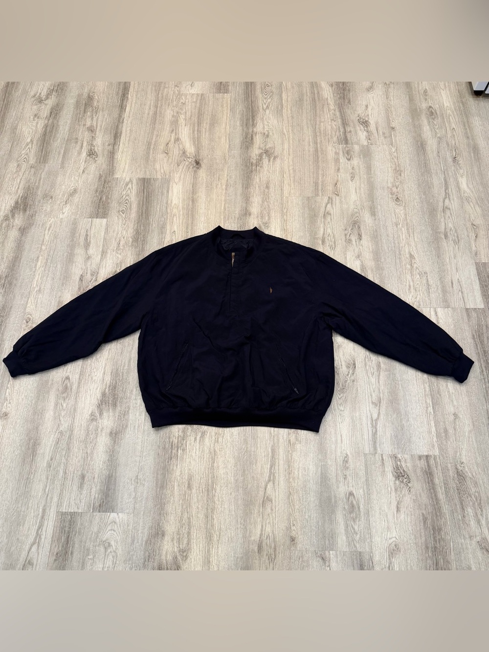 Vintage Eagles‎ Ridge 19th Hole Golf Pullover Jacket XL Navy Windbreaker